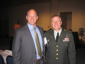 Mark Sanders (R3) with COL Kelly TF TROY at NDIA Global EOD Conference Mark Sanders (R3) with COL Kelly TF TROY at NDIA Global EOD Conference